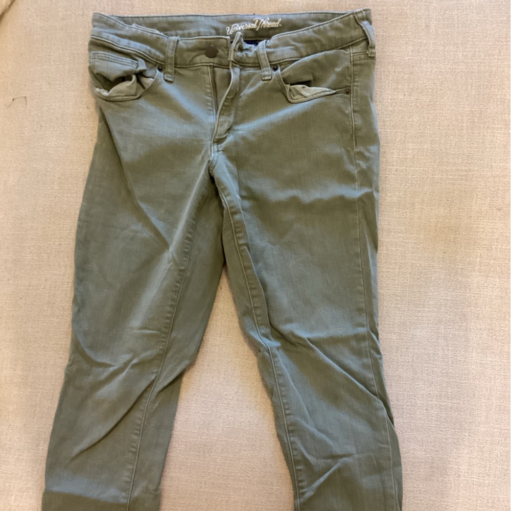 Universal Thread green skinny jeans